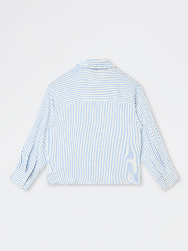 LOV Blue Striped Shirt