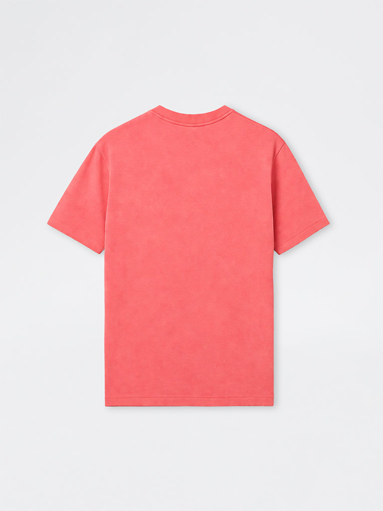 WES Casuals Coral Relaxed-Fit Cotton Swimwear T-Shirt