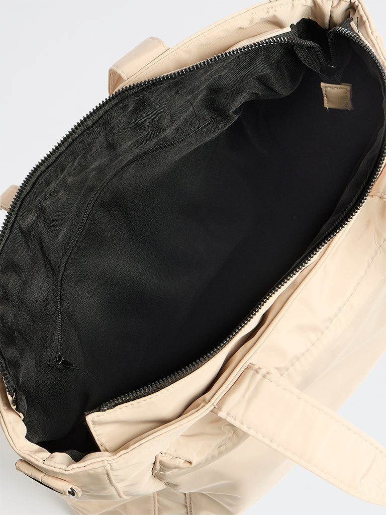Westside Beige Tote Bag