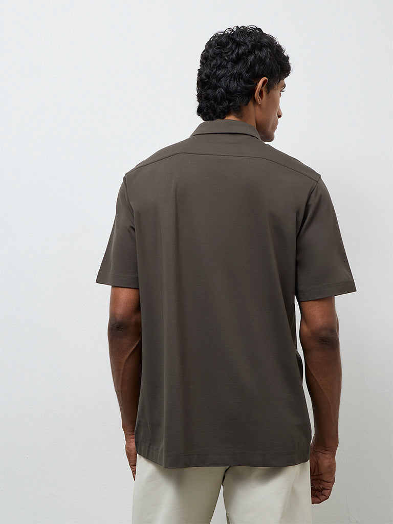 Ascot Olive Relaxed-Fit Shirt