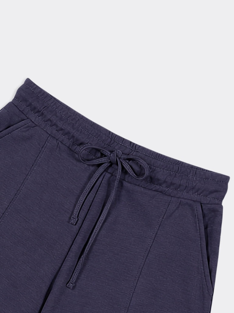 Wunderlove Charcoal Solid High-Rise Shorts