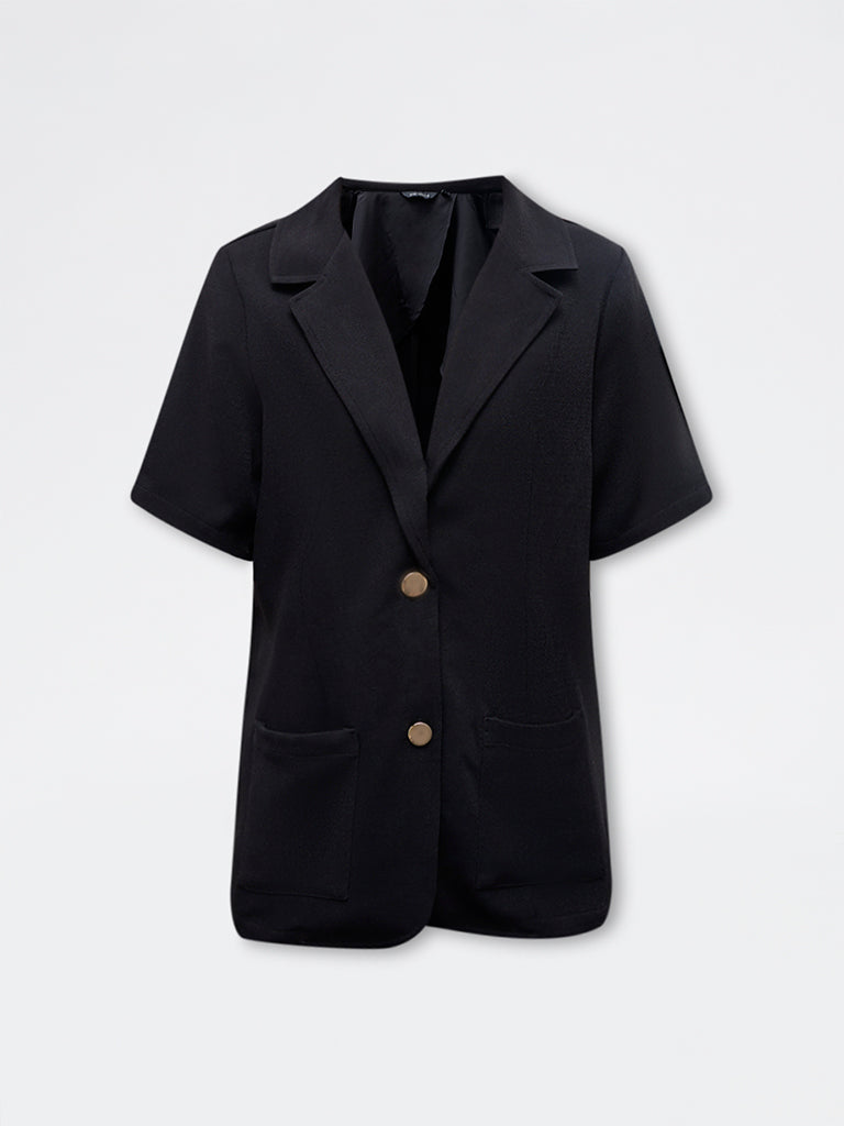 Wardrobe Black Solid Jacket