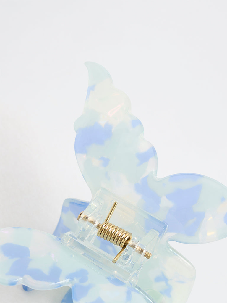 Studiowest Blue Marble Butterfly Clip