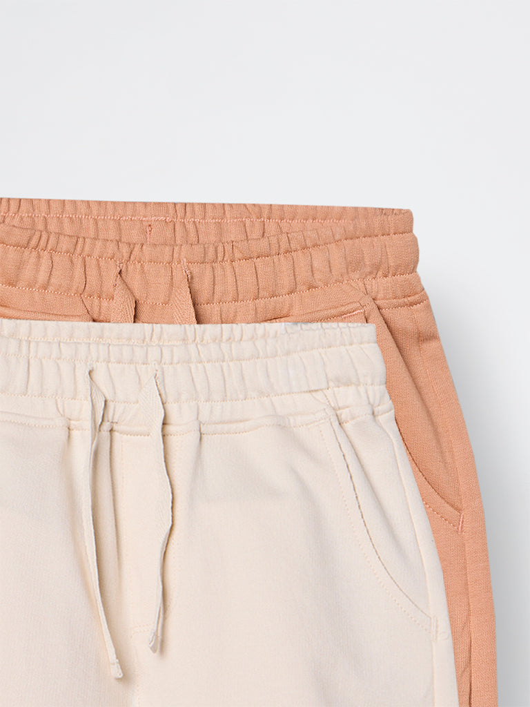 2-Pack HOP Kids Boys Multicolour Mid-Rise Cotton Shorts - Exclusive