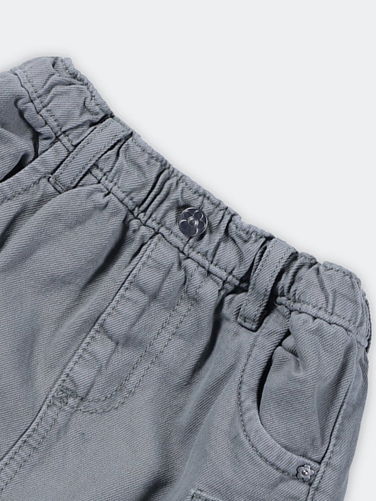 HOP Kids Girls Sage Denim Knee-Length Skirt