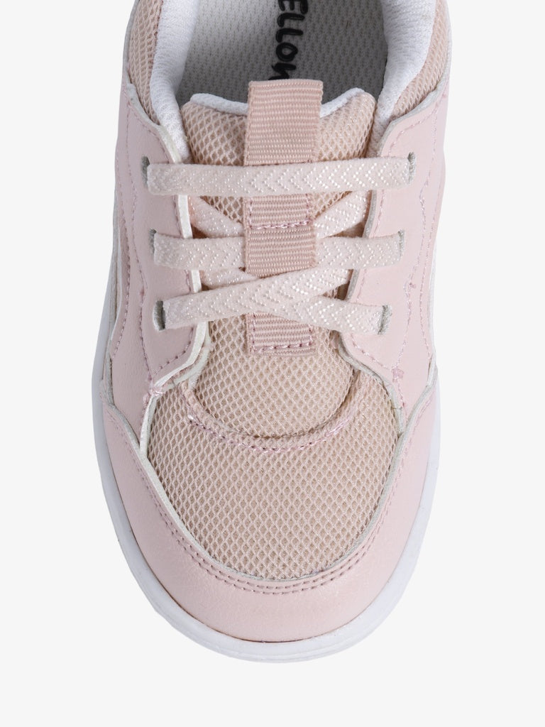 Yellow Pink Low-Top Sneakers