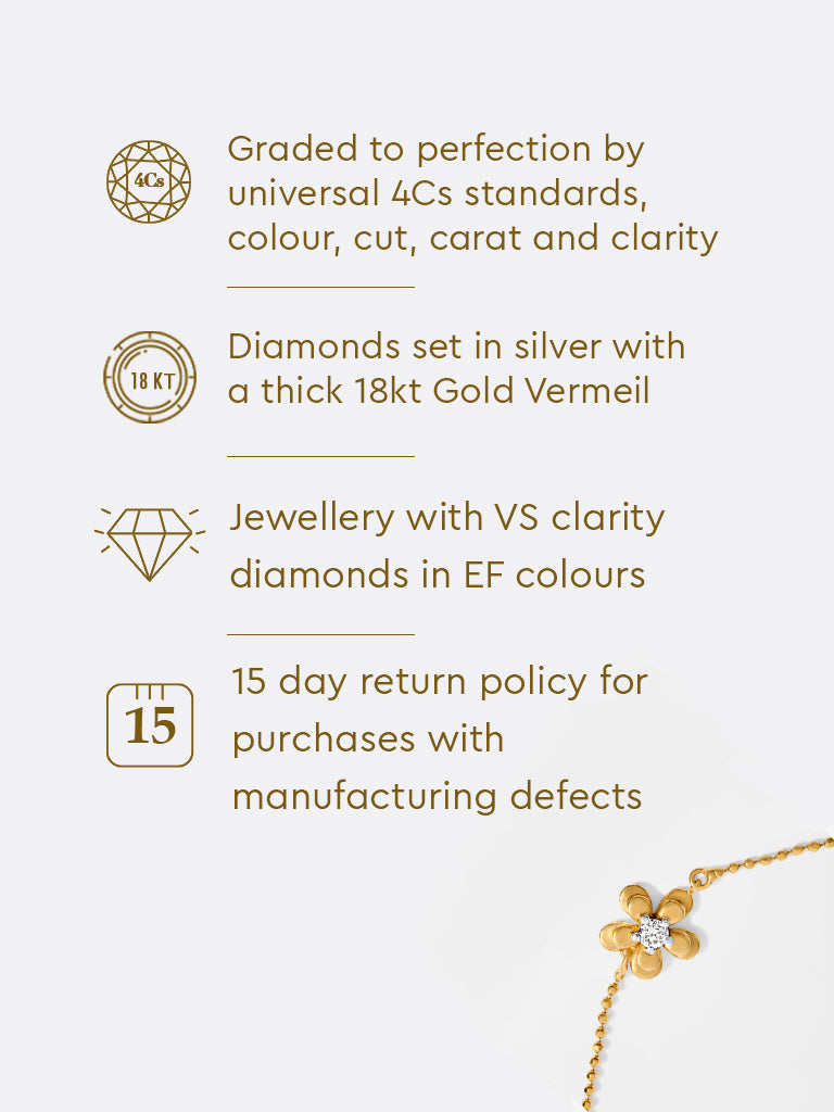 Yellow Lab Diamond Flower Bracelet