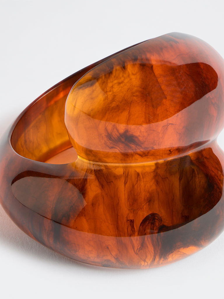 Westside Accessories Amber Chunky Resin Bangle