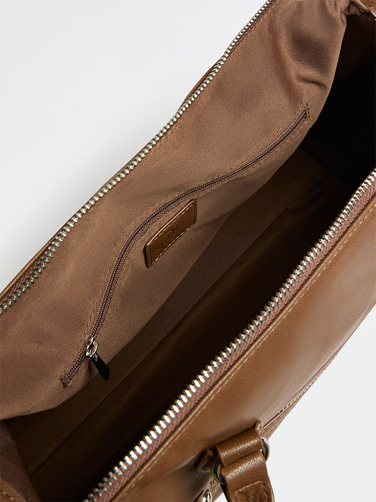 Westside Brown Coachella Tote Bag