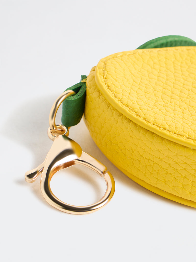 Westside Accessories Yellow Textured Bag Charm