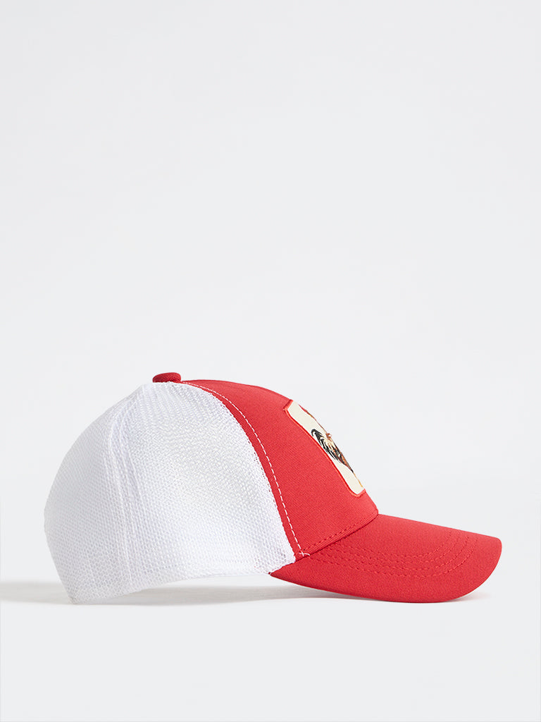 Nuon Red Bird Design Trucker Cap