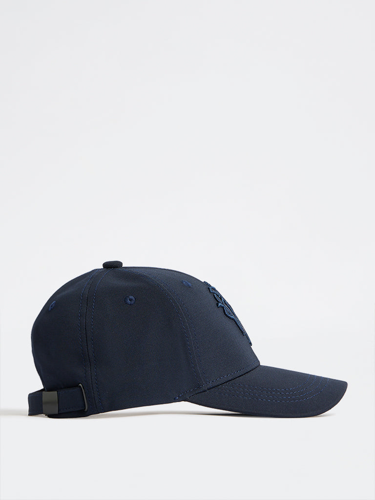 Nuon Navy Monogram Baseball Cap