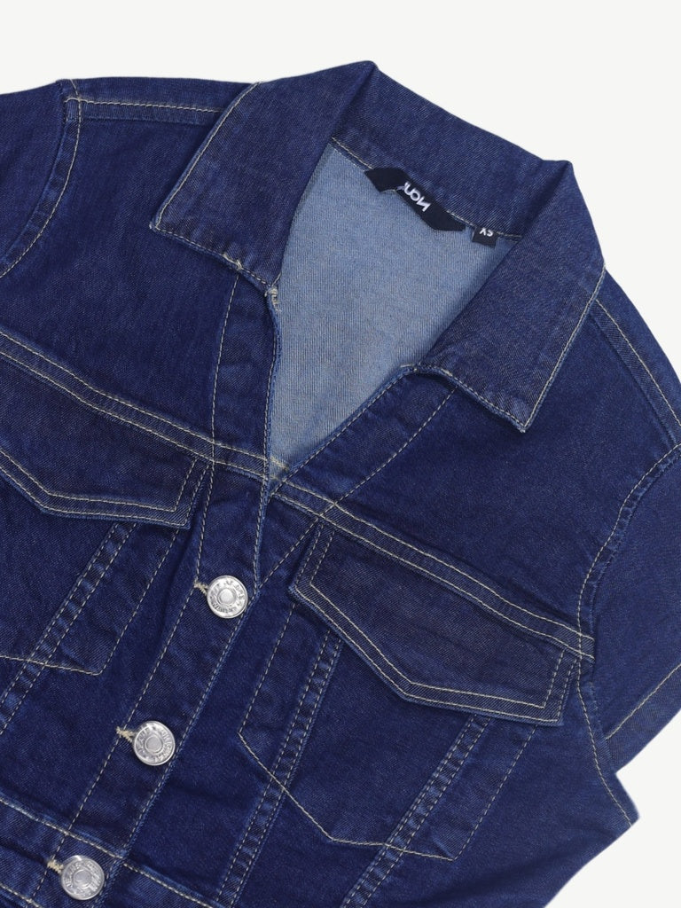 Nuon Dark Blue A-Line Denim Dress