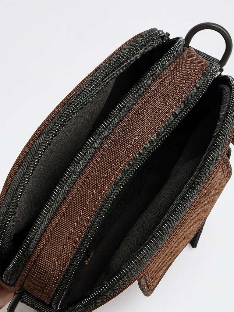Westside Dark Brown Crossbody Sling Bag
