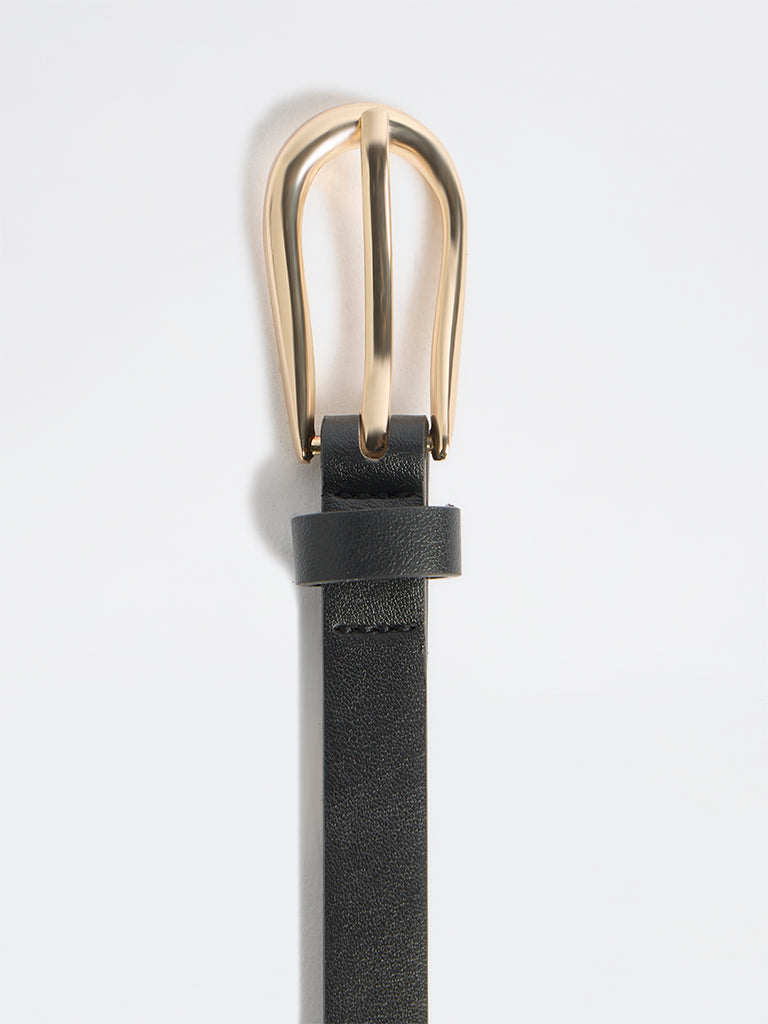 Westside Accessories Black U-Buckle Belt