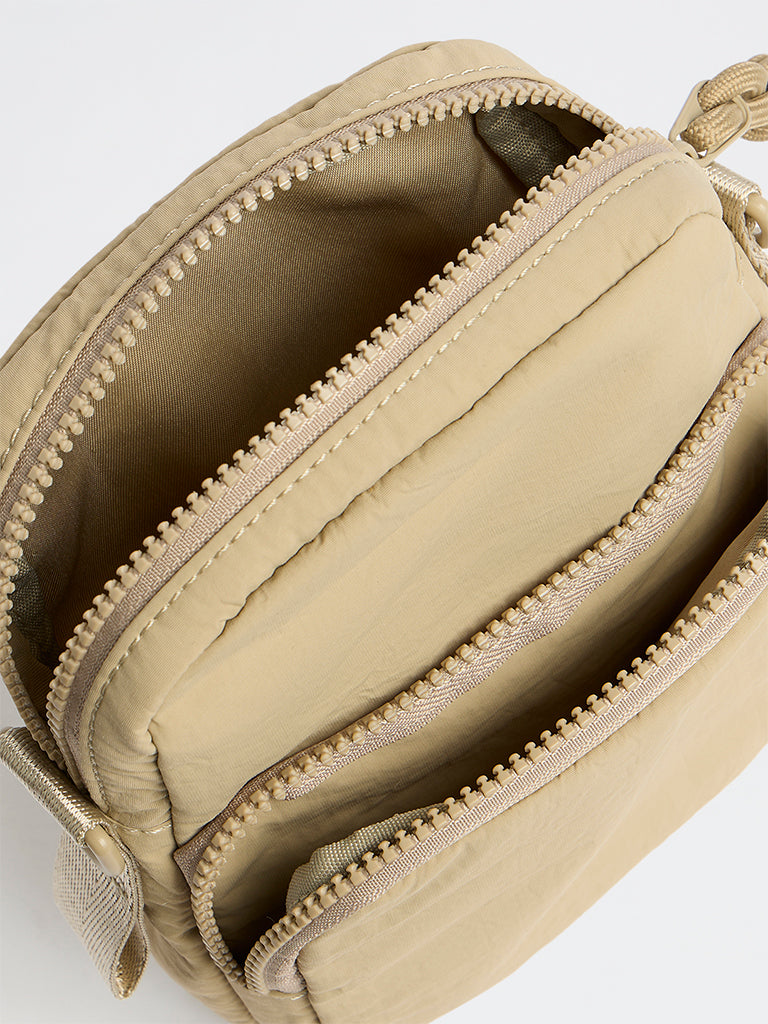 Westside Taupe Crossbody Bag