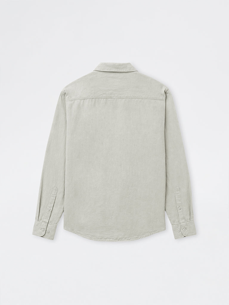 WES Casuals Sage Relaxed-Fit Cotton-Blend Shirt