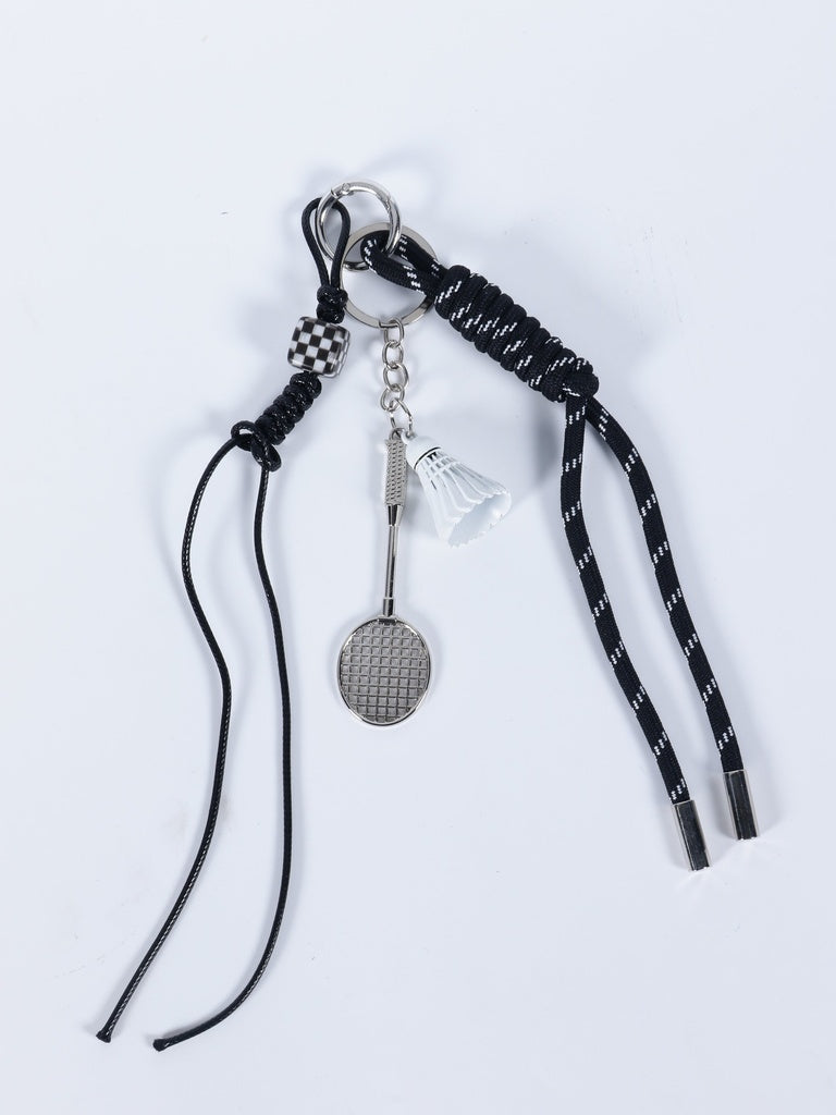 Black Casual Top Charm Accessory