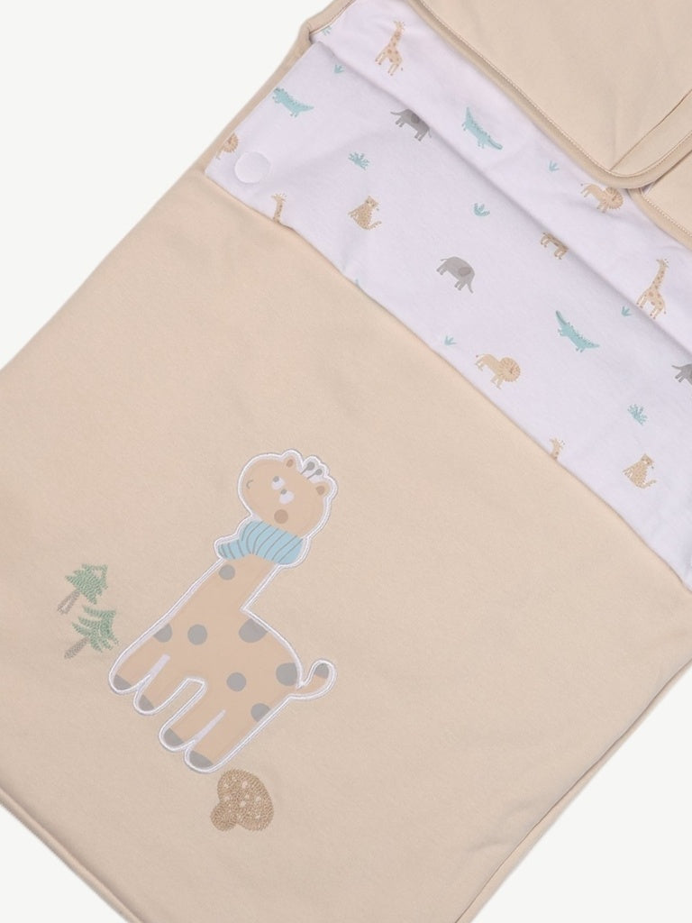 HOP Baby Boys Beige Cotton Baby Sleeping Bag