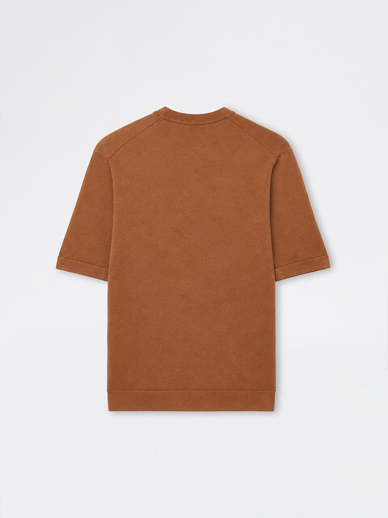 Ascot Orange Relaxed-Fit Cotton-Blend T-Shirt