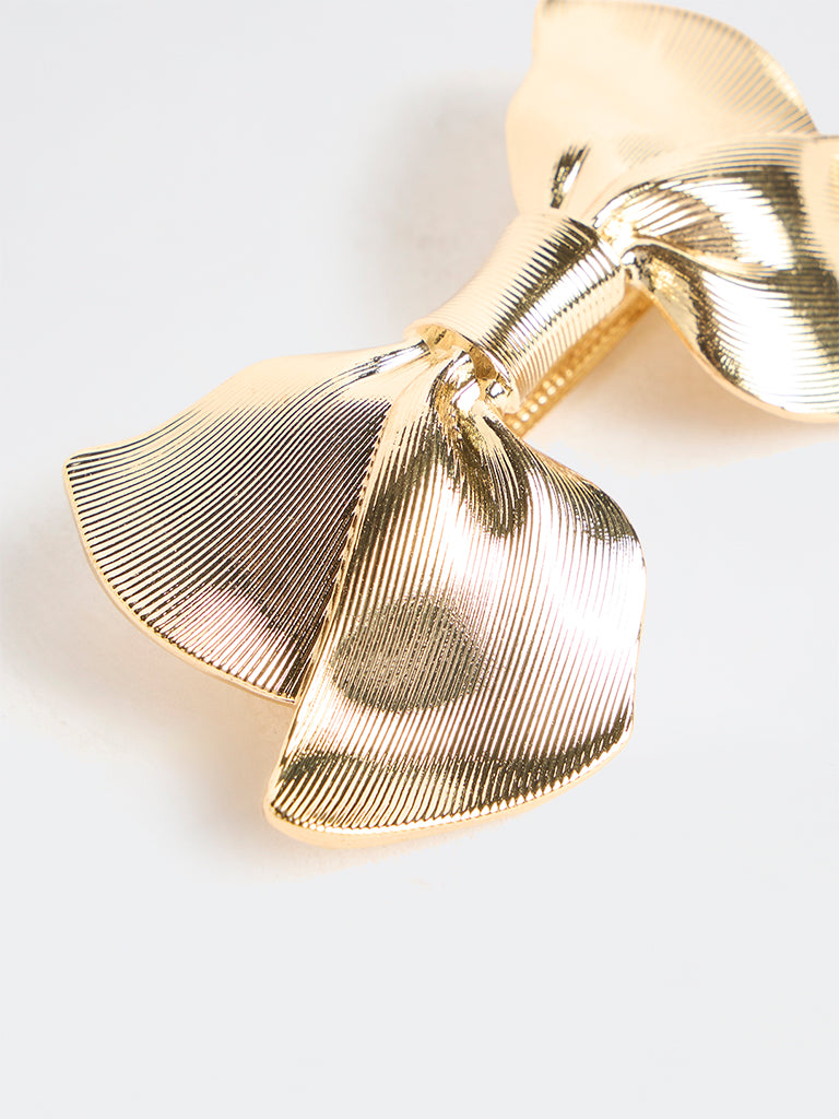Westside Accessories Gold Bow Clip