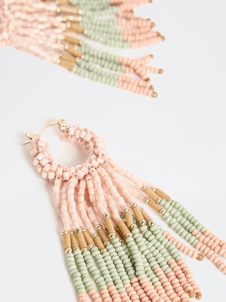Westside Accessories Multicolour Beaded Dangler Earrings