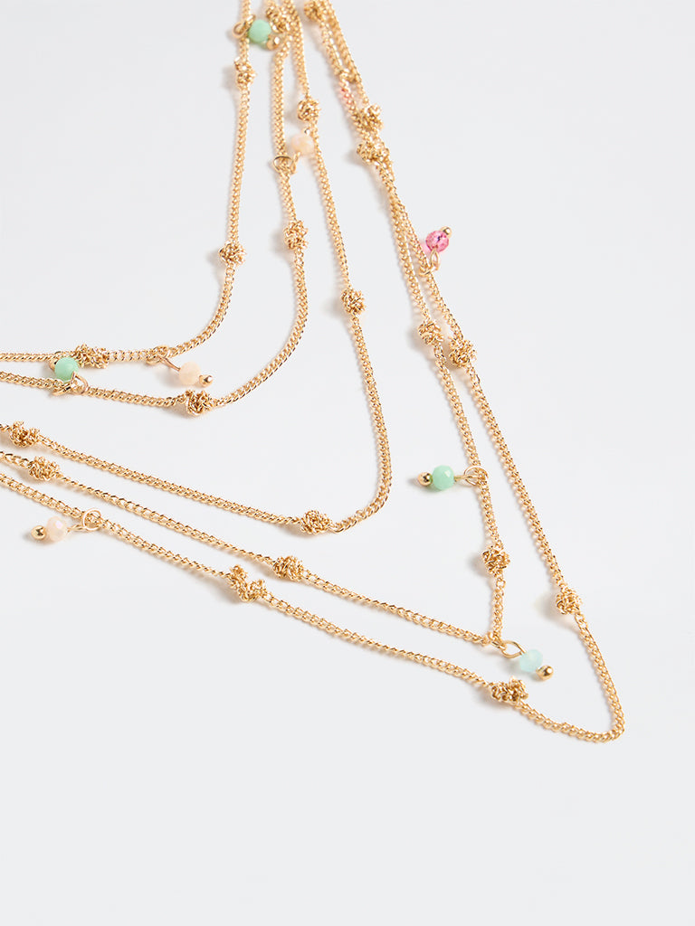Westside Accessories Gold Multi-Layer Necklace