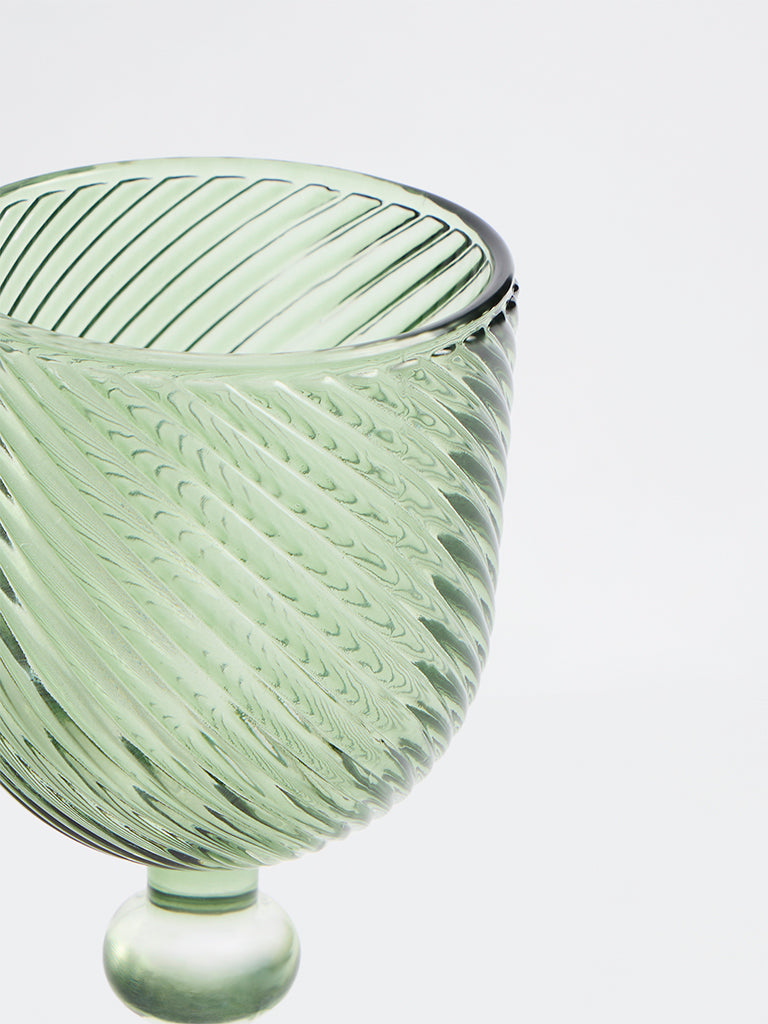 Westside Home Green Ombre-Finish Wine Glass