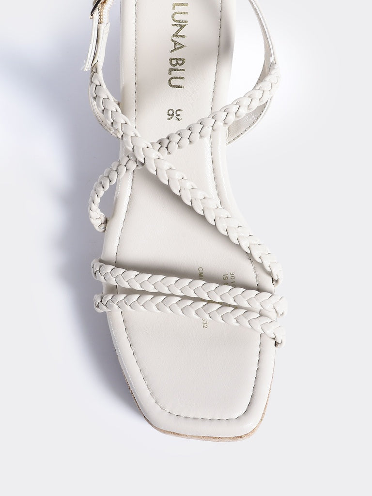 LUNA BLU Ivory Wedge sandals
