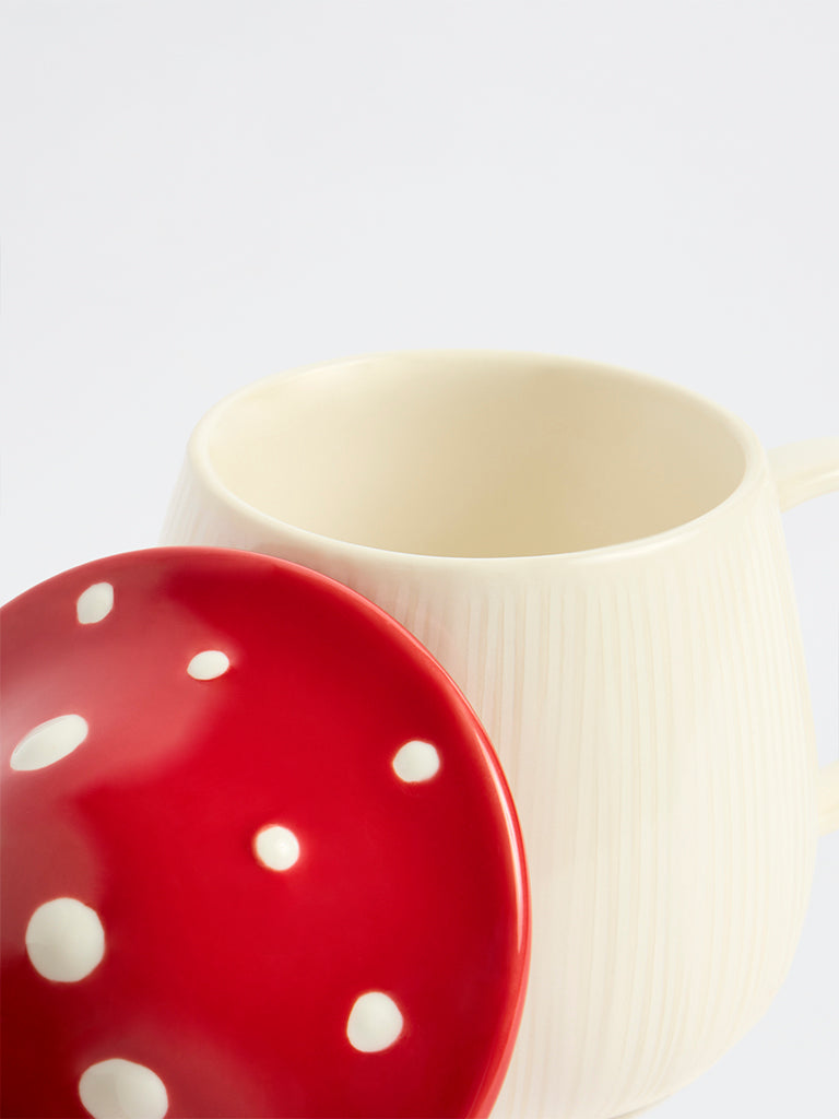 Westside Home Red Mushroom Mug