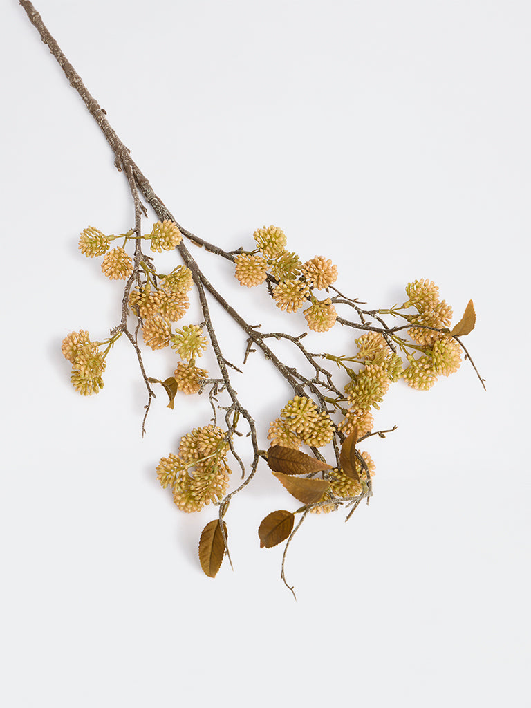 Westside Home Yellow Artificial Fruit Branch