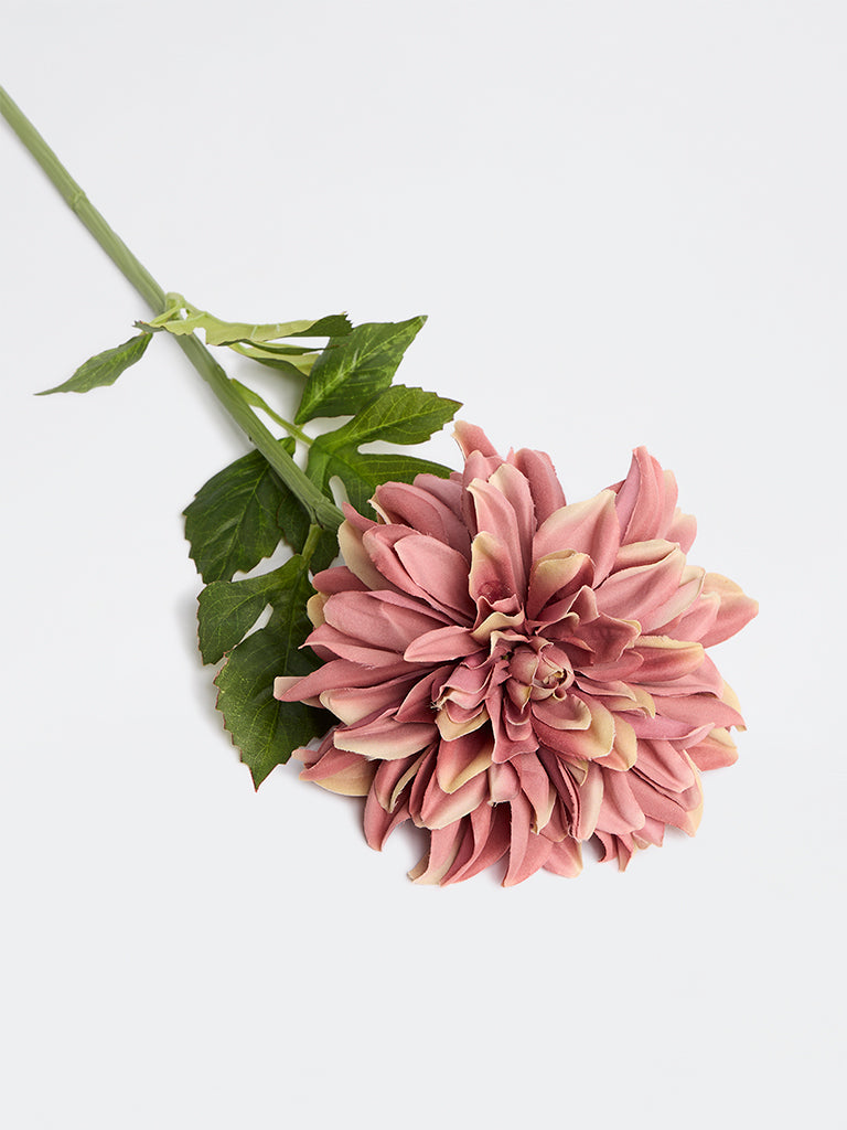Westside Home Dusty Pink Artificial Dahlia Flower Stem