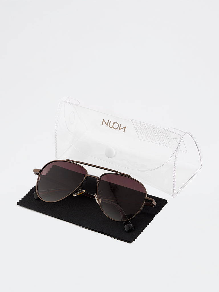 Westside Accessories Purple Aviator Sunglasses - Comes with a Pouch and Cleaning Cloth