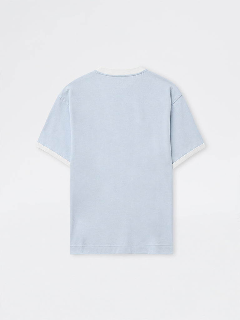 Nuon Blue Relaxed-Fit Cotton-Blend T-Shirt