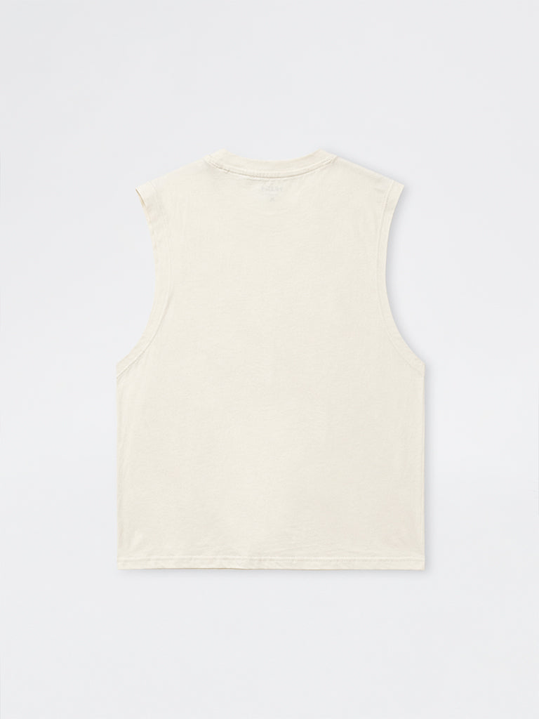 Nuon Off-White Relaxed-Fit Cotton T-Shirt