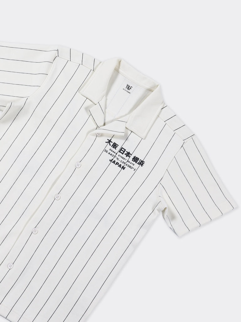 Boys Off-White Graphic Printed Cotton-Blend Shirt