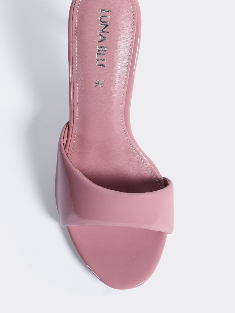 LUNA BLU Pink Slip-On Mule Sandals