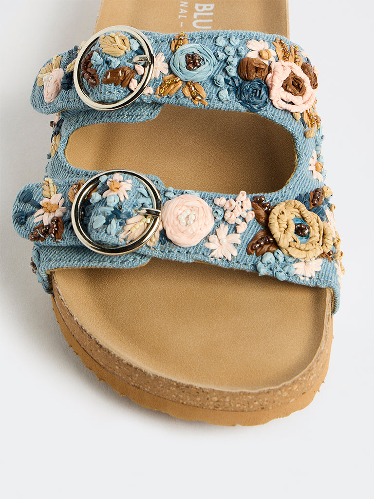 LUNA BLU Light Blue Sandals