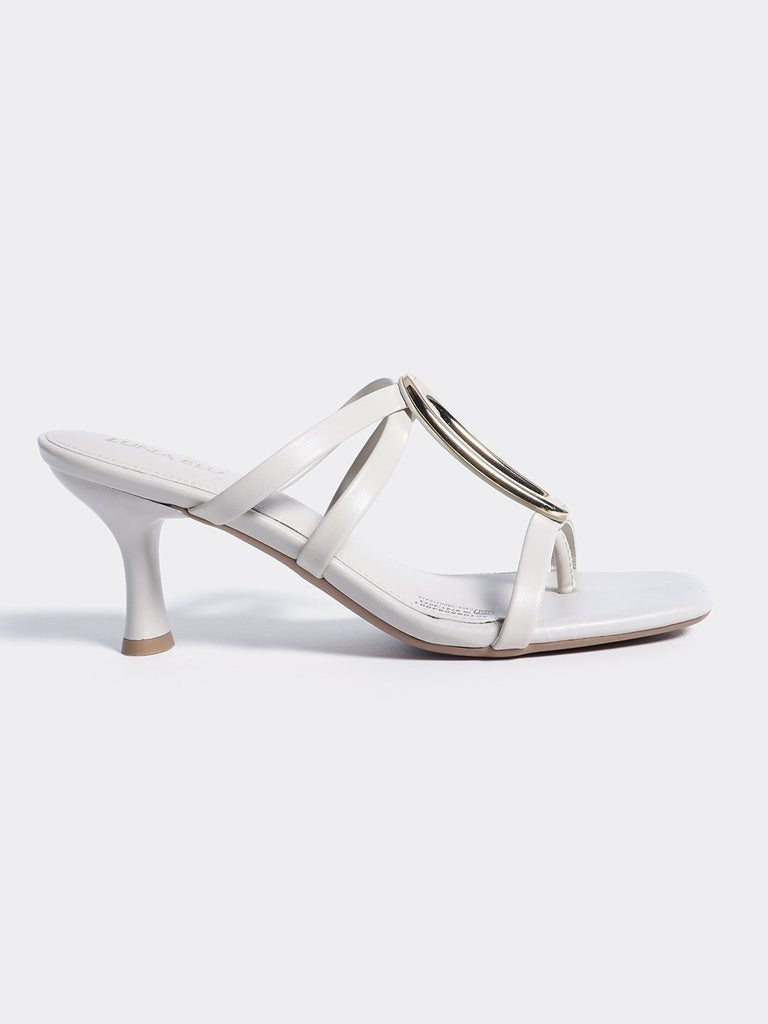 LUNA BLU Ivory Heel Sandals