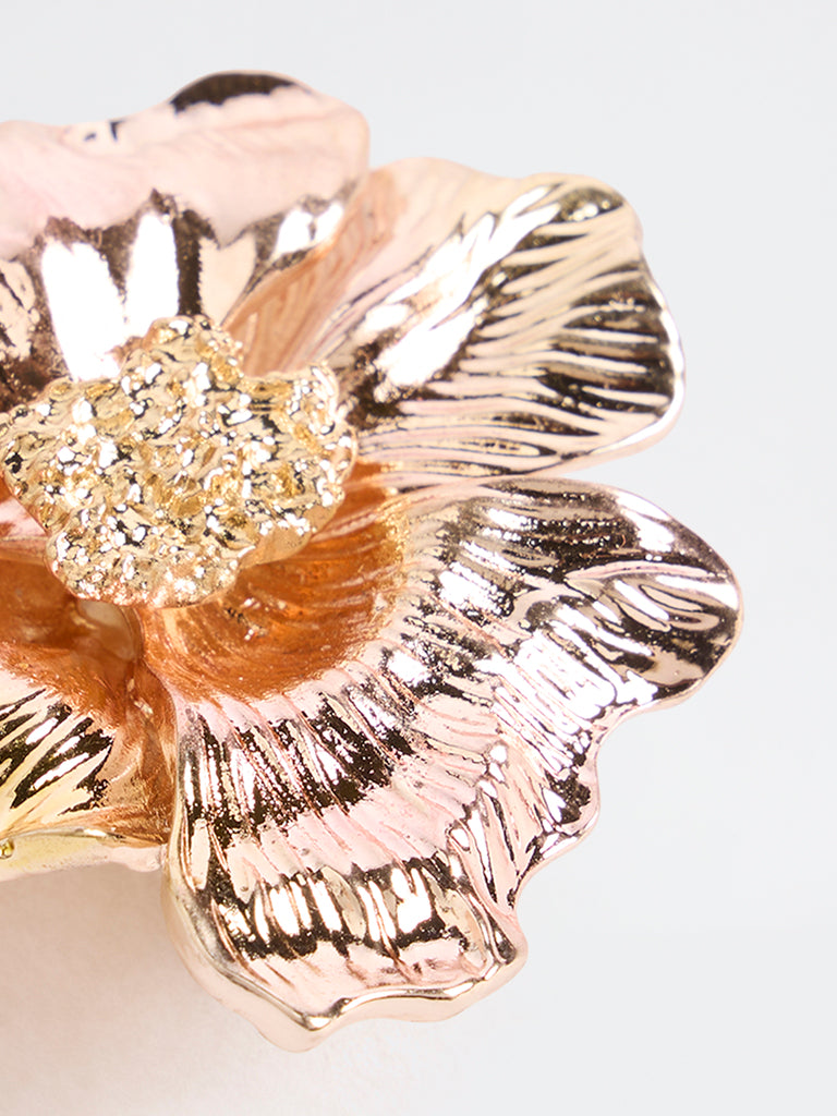 Westside Accessories Gold Flower Brooch