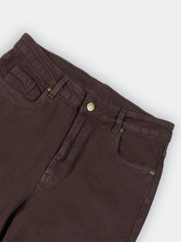 LOV Dark Brown High-Rise Jeans
