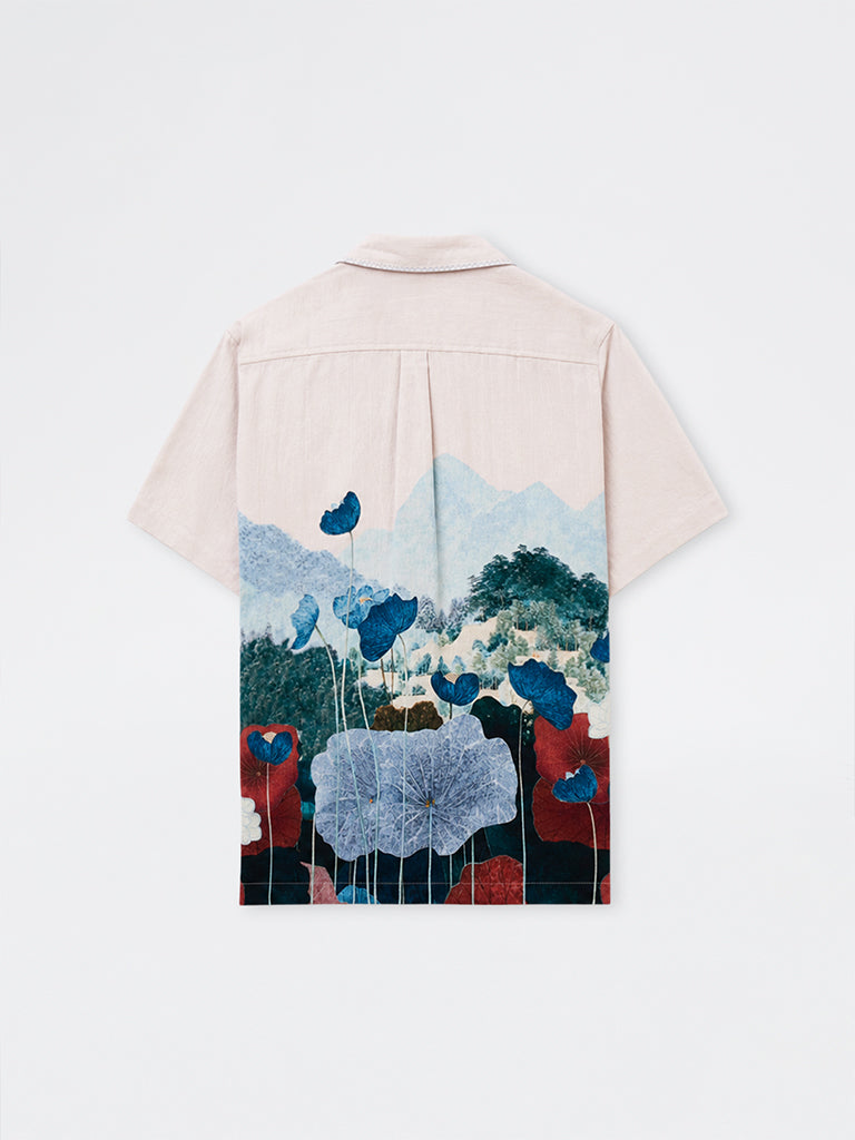 ETA Off-White Graphic Printed Relaxed-Fit Cotton Shirt