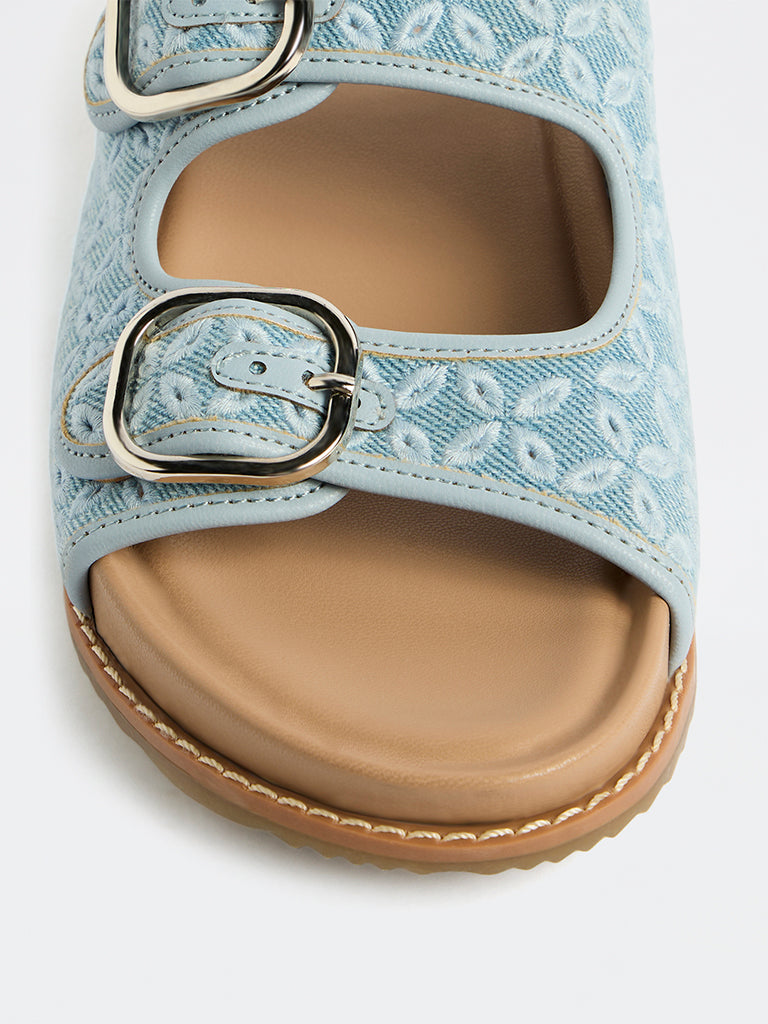 LUNA BLU Blue Comfort Sandals