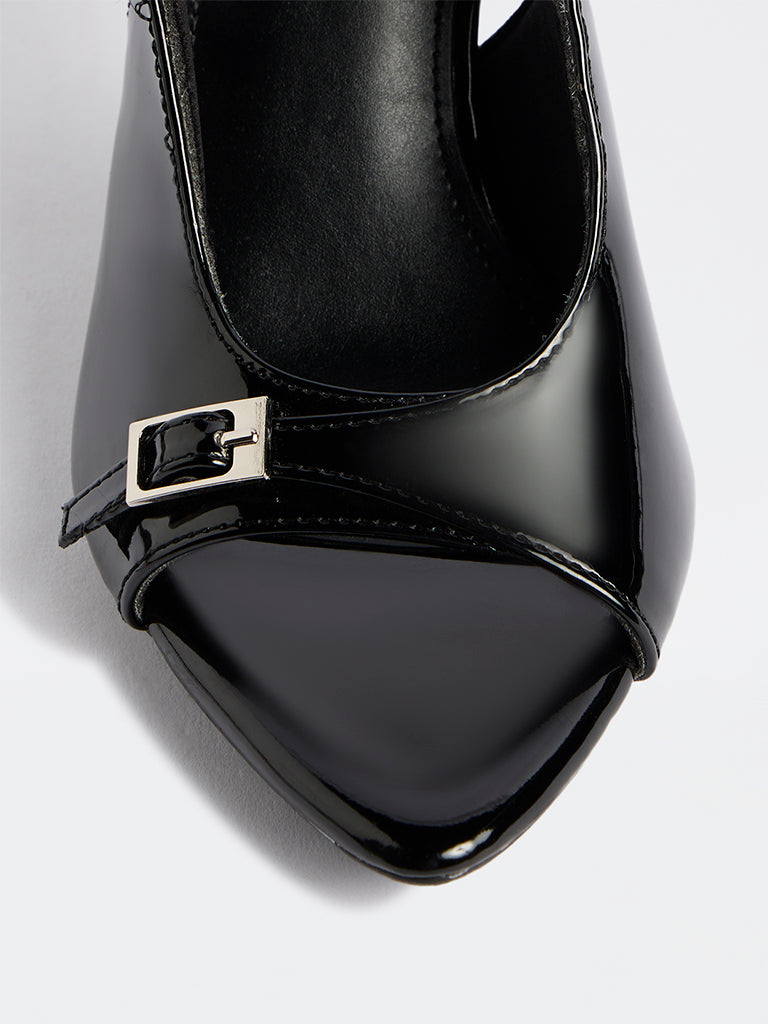 LUNA BLU Black Heels Sandals