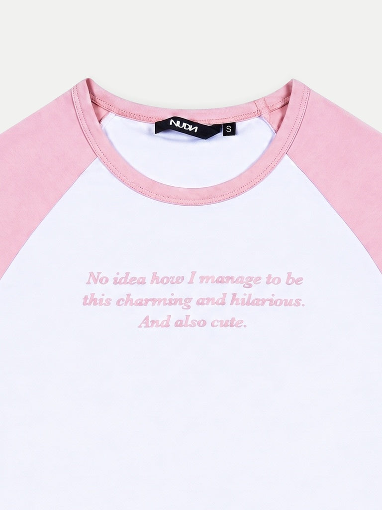Nuon White Text-Printed Cotton T-Shirt