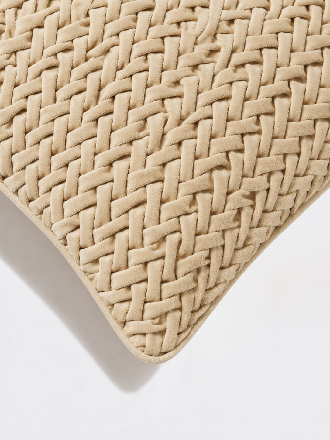 Westside Home Taupe Ruched Cushion Cover