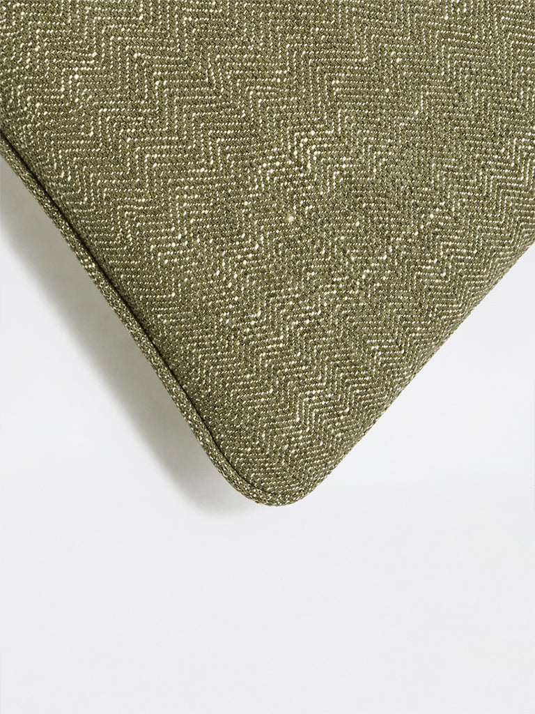 Westside Home Green Textured Cushion Cover