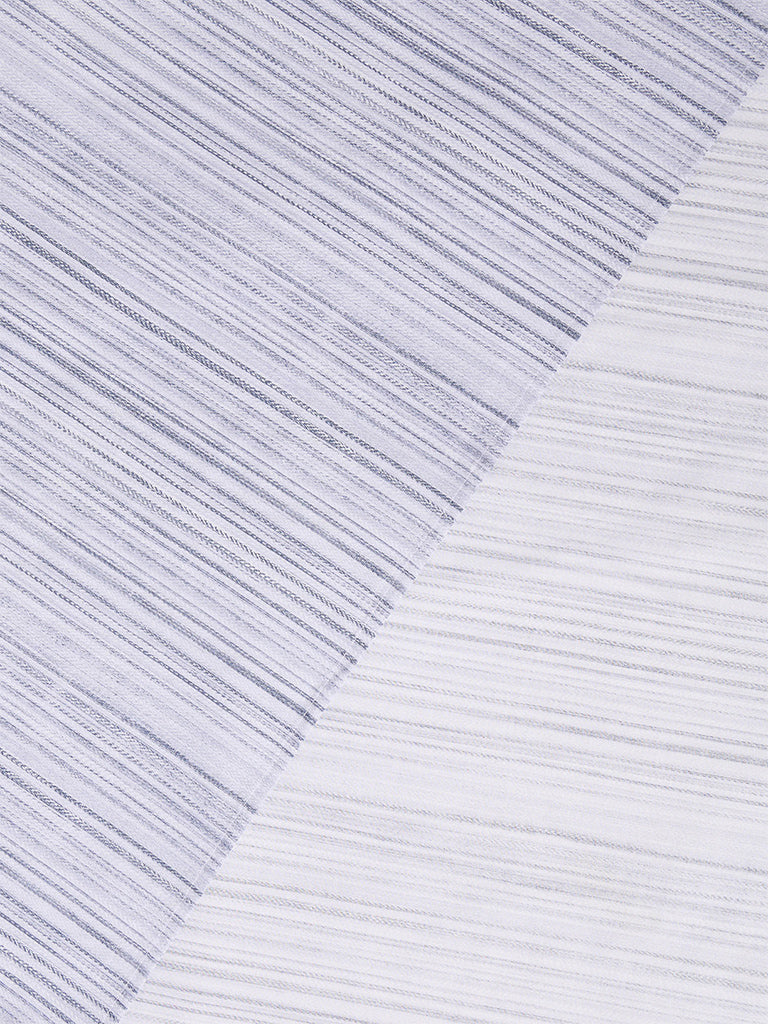 Westside Home Grey Stripe Embroidered King Bed Sheet Set