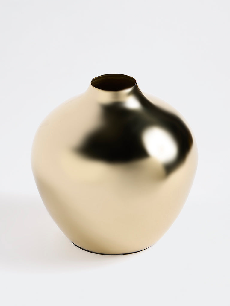 Westside Home Gold Metal Bud Vase