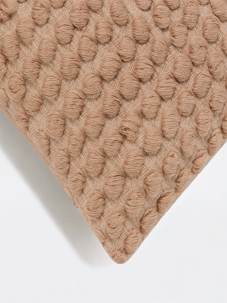 Westside Home Peach Popcorn Textured Cushion Cover